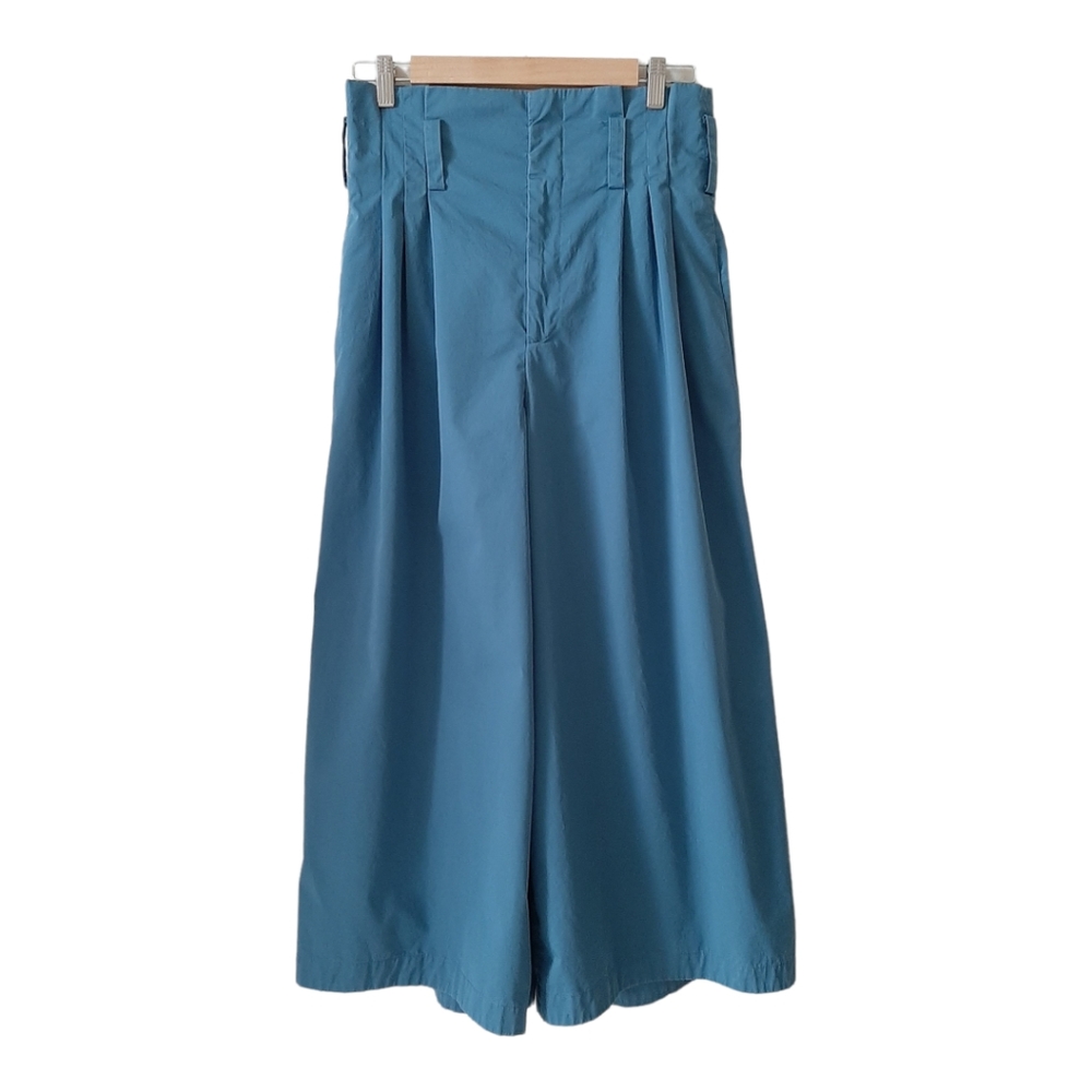 Zara Wide Leg High Waisted Cotton Crop Pants Size Small